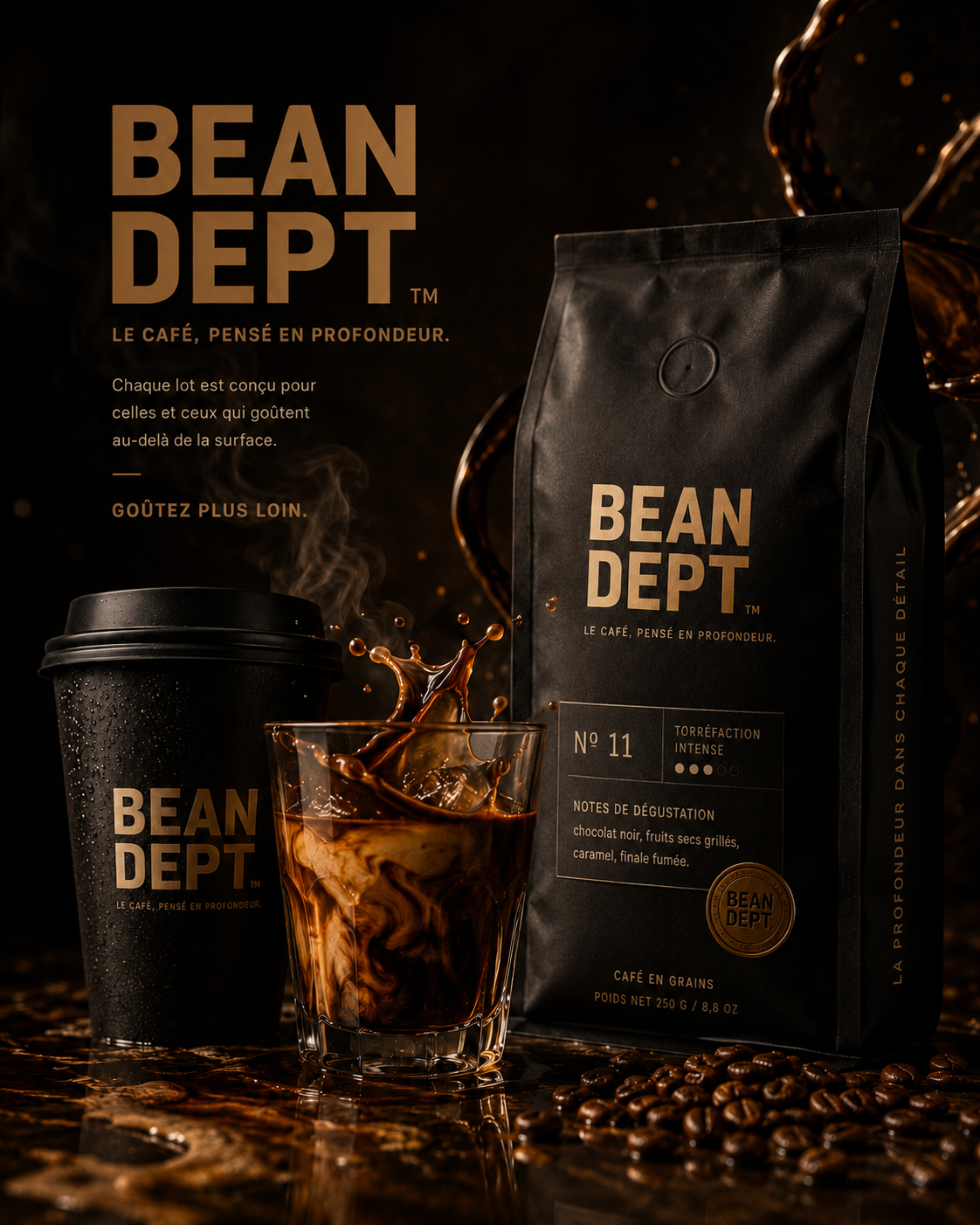 Bean Coffee — identité et expérience e-commerce café