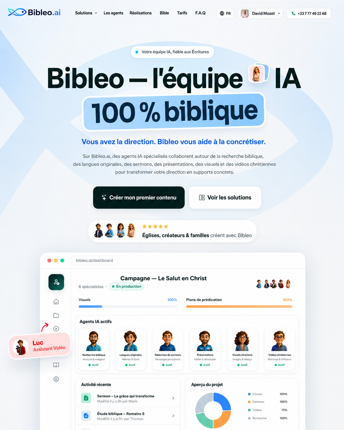 Bibleo.ai — exemple de développement produit par Hooked Studio